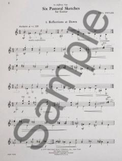 Six Pastoral Sketches For Guitar von Paul Fetler 