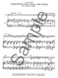 Variations For Tuba And Piano von Arthur Frackenpohl im Alle Noten Shop kaufen