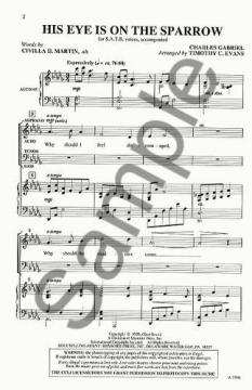 His Eye Is On The Sparrow (Charles Gabriel) 