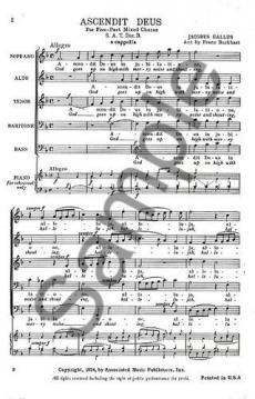 Ascendit Deus von Jacob Gallus 
