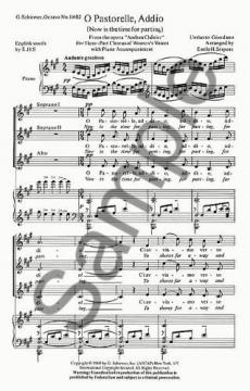 O Pastorelle, Addio (Umberto Giordano) 