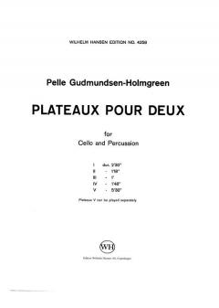 Plateaux pour Deux (Pelle Gudmundsen-Holmgreen) 