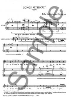 Songs Without von Pelle Gudmundsen-Holmgreen 