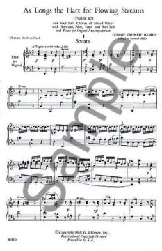 As Longs The Hart For Flowing Streams (Georg Friedrich Händel) 