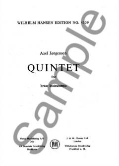 Jorgensen Quintet for Brass 2 Trumpets/Horn/Trombone/Tba M/S 