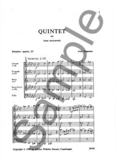 Jorgensen Quintet for Brass 2 Trumpets/Horn/Trombone/Tba M/S 