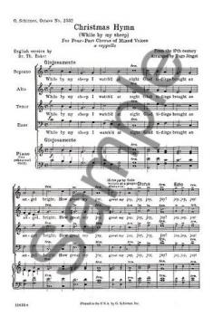 Christmas Hymn 'While By My Sheep' 