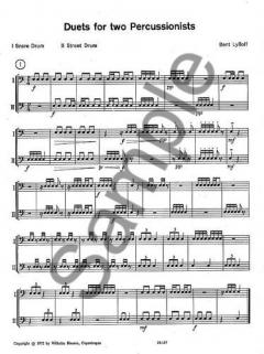 24 Duets For Percussion von Bent Lylloff im Alle Noten Shop kaufen