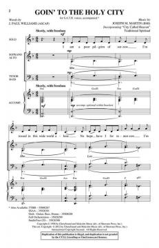 Goin' To The Holy City (Joseph A. Martin) 