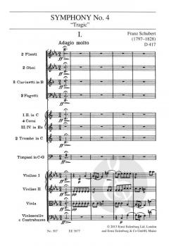 Sinfonie Nr. 4 c-Moll D 417 von Franz Schubert 