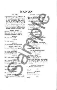 Manon von Jules Massenet 