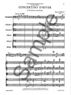 Concertino D'Hiver Op. 327 (Darius Milhaud) 