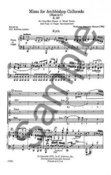 Mass For Archbishop Colloredo (W.A. Mozart) 