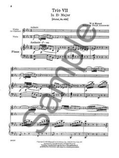 Trio No. 7 In E Flat, K.498 (Kegelstatt) (W.A. Mozart) 