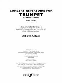 Concert Repertoire for Trumpet im Alle Noten Shop kaufen