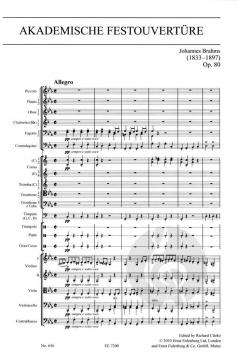 Akademische Festouvertüre op. 80 von Johannes Brahms 