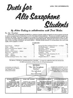 Duets for Alto Saxophone Students, Level 2 von Fred Weber 