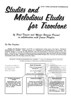 Studies and Melodious Etudes Level 3 von Paul O.W. Tanner 