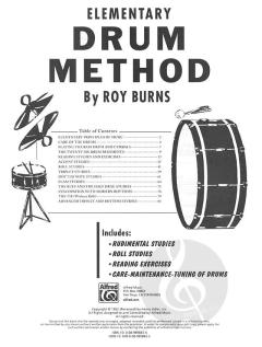 Drum Method, Elementary (Roy Burns) 