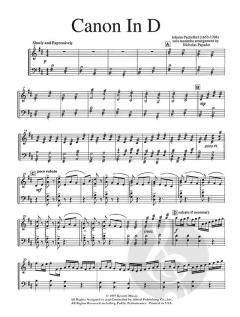 Canon In D von Johann Pachelbel 