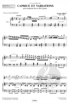 Caprice et variations von Jean Baptiste Arban 