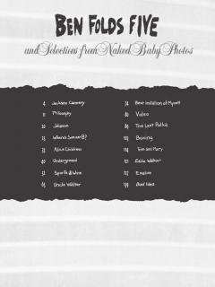 Selections From Naked Baby Photos (Ben Folds Five) 