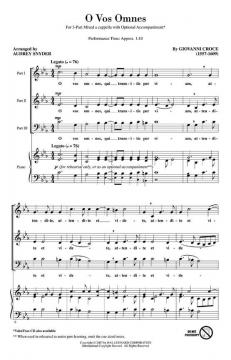 O Vos Omnes von Giovanni Croce 