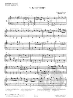 Klavierbüchlein für Anna Magdalena Bach im Alle Noten Shop kaufen - LEMOUL110