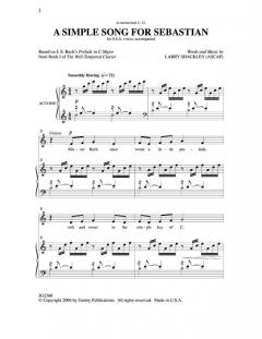 A Simple Song For Sebastian (Larry Shackley) 