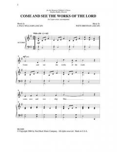 Come And See The Works Of The Lord (J. Paul Williams) 