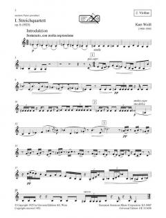 Streichquartett Nr. 1 von Kurt Weill im Alle Noten Shop kaufen (Stimmensatz)