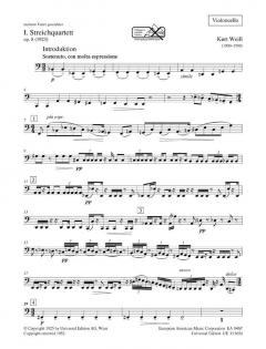 Streichquartett Nr. 1 von Kurt Weill im Alle Noten Shop kaufen (Stimmensatz)