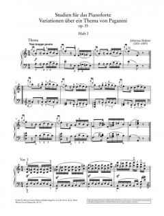 Paganini-Variationen op. 35 von Johannes Brahms 