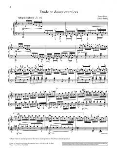 12 Etüden op. 1 von Franz Liszt 