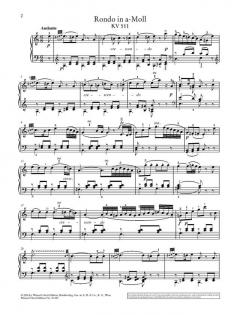 Rondo a-Moll KV 511 von Wolfgang Amadeus Mozart 
