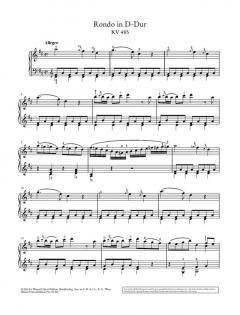 Rondo D-Dur KV 485 von Wolfgang Amadeus Mozart 