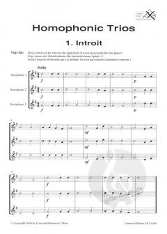 Introducing Saxophone - Trios von James Rae 