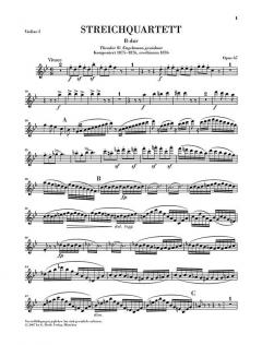 Streichquartett B-dur op. 67 von Johannes Brahms im Alle Noten Shop kaufen (Stimmensatz) - HN41