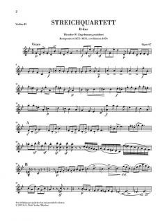 Streichquartett B-dur op. 67 von Johannes Brahms im Alle Noten Shop kaufen (Stimmensatz) - HN41