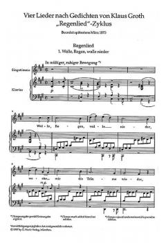 Vier Lieder nach Gedichten von Klaus Groth von Johannes Brahms 
