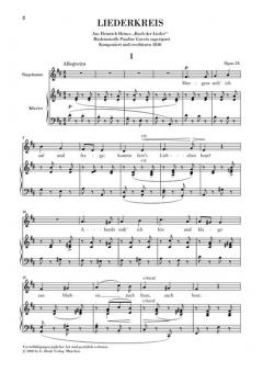 Liederkreis op. 24 von Robert Schumann 