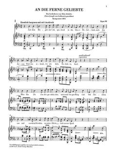 An die ferne Geliebte op. 98 von Ludwig van Beethoven 