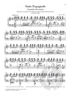 Suite Espagnole op. 47 von Isaac Albeniz 