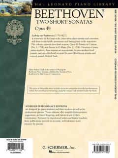 Two Short Sonatas Op.49 von Ludwig van Beethoven 