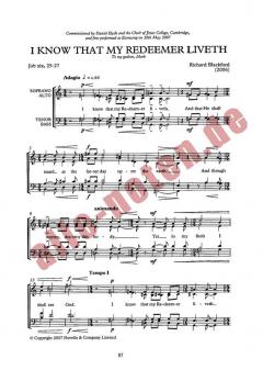 I Know That My Redeemer Liveth von Richard Blackford 