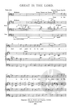 Great Is The Lord Op. 67 von Edward Elgar 