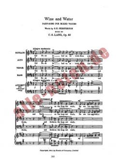 Wine And Water von Craig Sellar Lang 