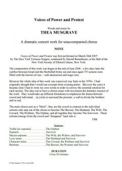 Voice Of Power And Protest von Thea Musgrave 