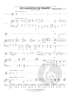 Declaration for Trumpet von Stephen Bulla im Alle Noten Shop kaufen