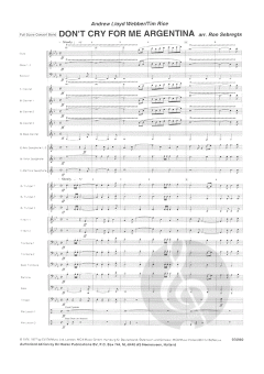 Don't Cry For Me Argentina von Andrew Lloyd Webber 